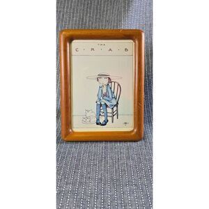 MARY ENGELBREIT 1980 THE CRAB POSTER PRINT 4x6 Framed